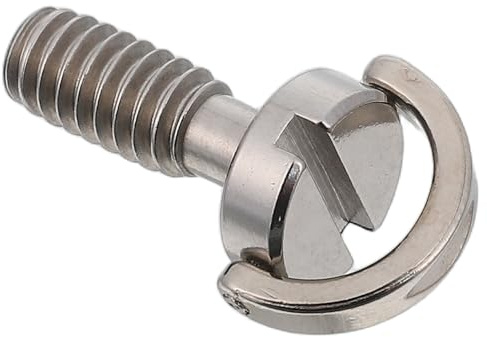 Gatuida Vite per Fotocamera Anello a d 1/4 in Acciaio Inossidabile Piastra a Sgancio Rapido Scanalata per Treppiedi Vite Versatile per Montaggio Rapido in Attrezzatura Fotografica