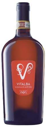 TRE MONTI Romagna Albana DOCG Secco Vitalba Anfora 2023, Vino Bianco Biologico, 75 cl