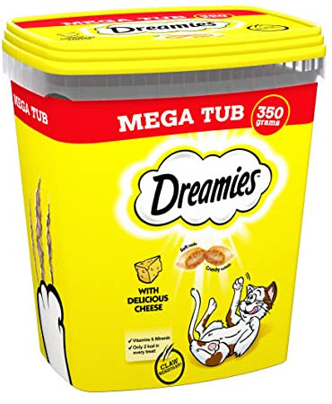 Dreamies Cat Treats Cheese 350g (pack of 2)