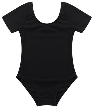 Freebily Body Danza Classica Bambina Cotone Maniche Corte Leotard Balletto Dancewear Tutu da Balletto Body Ginnastica Artistica per Gara Vestito Ballerina