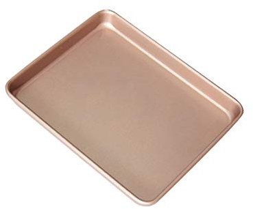 XGWML Teglia da Forno,Teglie da Forno in Acciaio Inox Rivestimento Antiaderente,Vassoio da Forno Antiaderente (32.5 * 23.5 * 3CM)