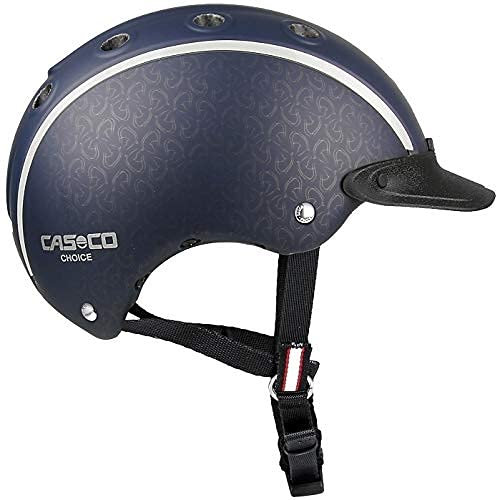 RL24 Kinder REIT-, Fahrrad- und Skihelm Choice Casco blau metallic S (52-56cm) inkl Schutzbeutel