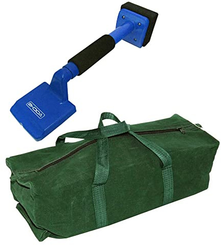 Voche® Blue Knee Kicker Carpet Stretcher Fitting and Laying Tool + Heavy Duty Canvas Tool Bag