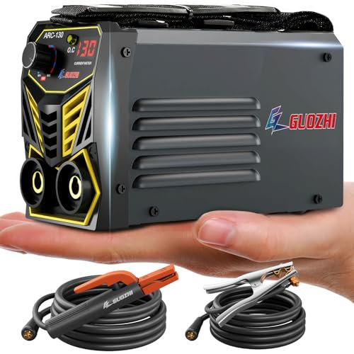 GZ GUOZHI 130A Stick Welder, Super Mini and Portable ARC MMA Welding Machine, Hot Start 110V, Digital Display IGBT Inverter Welder, Welds Normally at -20°C