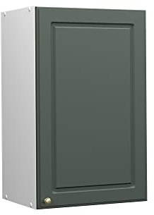 Vicco Hängeschrank Fame-Line, Grün-Gold Landhaus, 45 cm | MDF-Front · Soft-Close · 2 Einlegeböden · Metallgriffe · ✓ Praktischer Stauraum