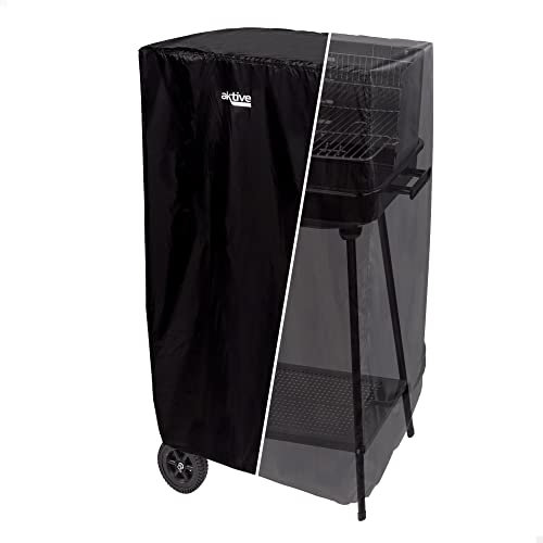 AKTIVE Housse de Barbecue Extérieure Imperméable, Renforcée et Ajustable, Matière 100% Polyester, Dimensions 74X64X109 cm cm, Protection du Gril, Accessoires pour Barbecue (61554)