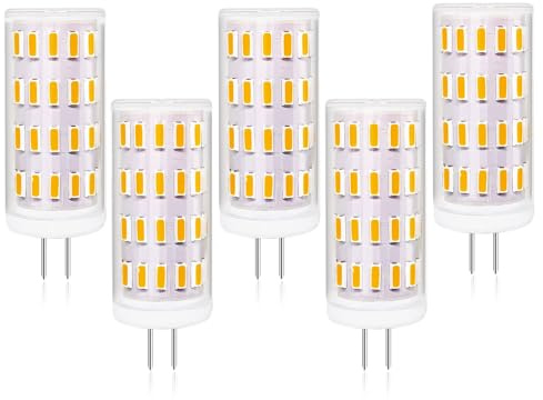 Tupolife G4 LED Dimmbar 12V Lampe Warmweiss 3W AC/DC 12-24V, 5 Stück | 3000K 350LM 3W Leuchtmittel ersatz 30W G4 12V Halogen Birnen