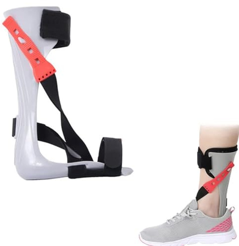 BLUEZY Férula para Pies Soporte para Tobillo, Ortesis De Pie con Caída, Ortesis De Fijación De Tobillo, Férula para Caída De Pie para Dolor De Talón Fascitis Plantar Right,Large