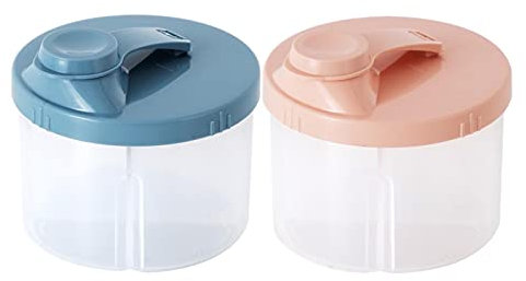2 Baby Milk Powder Formula Dispenser, Baby Formula Container, Baby Milk Powder Dispenser Pots Travel, Portable Outdoor Baby Formula Powder Dispenser, Formula Dispenser and Snack Storage Container