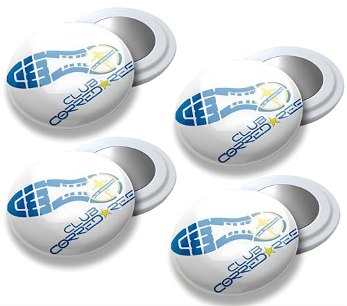 VERY IMPORTANT RUNNER - Pack de 4 Imanes Deportivos con Bolsa Impermeable - Imanes Sujeta Dorsales para Running y Triatlón 18mm - Sujeción Segura Sin Agujeros en la Ropa - Diseño Club Corredores