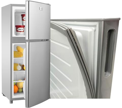 NBEST Junta Universal para Puerta de frigorífico,Junta magnética, Junta de Sellado de Goma, Juego para Fijar en el frigorífico,Personalizado en Diferentes tamaños,Gris