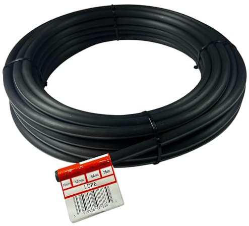13mm Irrigation Supply Pipe - 13mm LDPE (Black) - Various Lengths (25m)