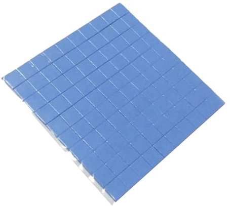 HOMSFOU 100piezas Almohadilla Térmica De Silicona Conductora para Chips IC CPU y Led Almohadillas Térmicas De Silicona para Conducción De Calor De Gpu y Ssd Ordenador