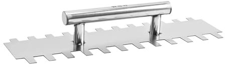 Steel Plastering Trowel, 40cm Drywall Finishing Tool - Stainless Steel Grout Spreader for Floor Tiling and Drywall Applications - Ideal for Professional and DIY Projects