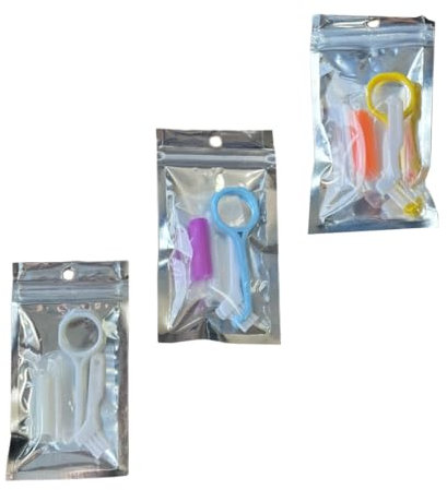 TBCDS 3 Pezzi Strumenti di Allineatore per Apparecchi Ortodontici Invisibili, Estrattore, Gancio, Rimozione del Supporto Ortodontico, Cura Orale per e Bite Dentale (3 Colori)