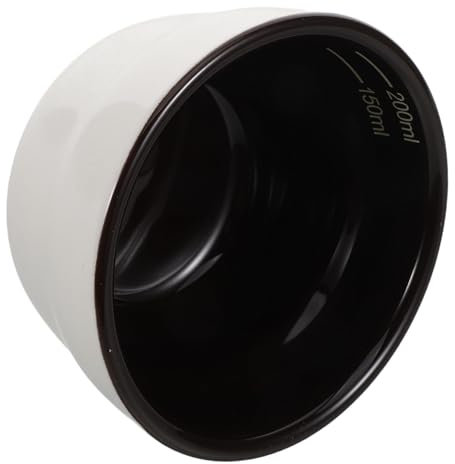 POPETPOP Coppa Di Recensione Del Caffè Ciotole Da Degustazione Di Caffè Misurino Ciottola a Coppa Tazze Graduate Coppa Da Degustazione Ciotola Di Caffettiera in Porcellana Ceramica Bianca