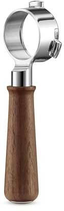 Sage The Naked Portafilter 54mm, Bodenloser, Premium-Walnuss | Bodenloser Espresso-Portafilter, Visuelle Extraktionshilfe, Ergonomischer Griff, Kompatibel mit 54mm Sage-Portafiltern
