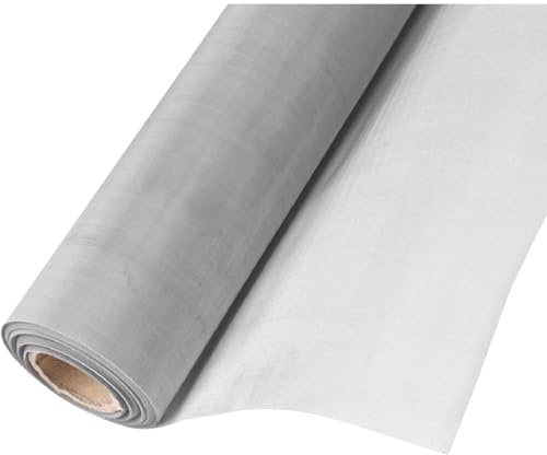 Edelstahl-Gewebe 100 Maschen, Feinstes Metallgewebe 0.18mm Lochgröße, Rostfreies Metallgitter, für Lüftungsfilter, Küchenschränke und Gartenschutz