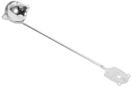 Ipetboom Louche à Soupe Acier Inoxydable Avec Bec Verseur Pour Sauces Accessoire De Cuisine Lavable Au Lave-vaisselle