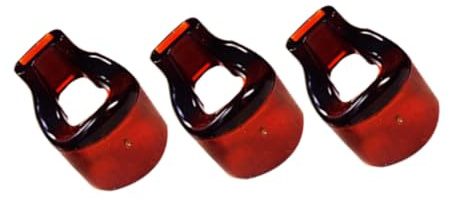 BESPORTBLE Flute Mouthpiece 3pcs Brown Resin Flute Aid Mouthpiece Parts No Burrs No Peculiar Smell Replacement Head Suitable for Beginners