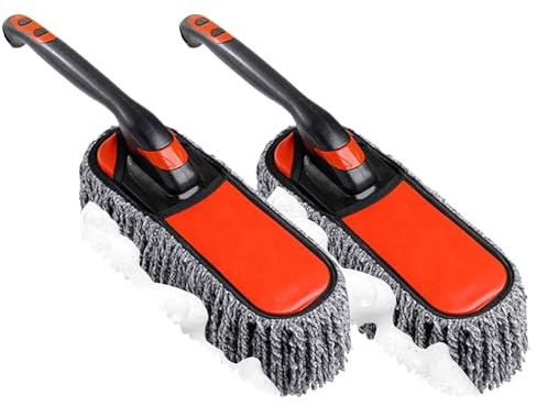 Plumero para Exterior De Coche | Plumero Multiusos para Coche,2 Piezas Herramientas Lavables Antideslizantes para, Salpicadero, Hogar, Cocina, Parabrisas
