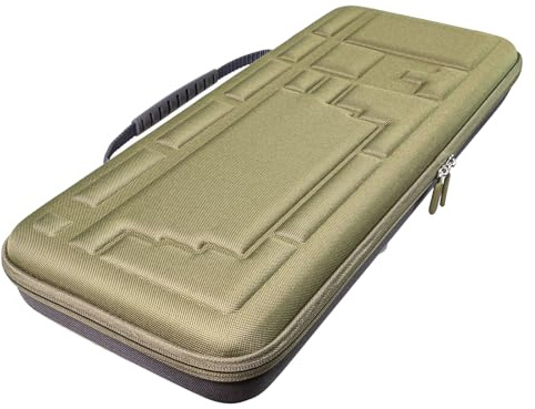 BUBEFSKD Étui de protection rigide étanche résistant aux chocs et à la poussière Boîte de rangement pour clavier mécanique 84 touches Clavier de jeu Sac de voyage
