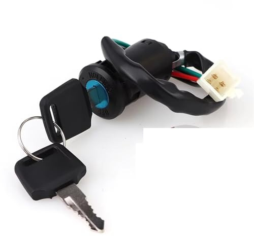 Interruttore Accensione Per Scooter Elettrico ATV Motocicletta Quad Dirt Bike Parti 2 Fili/4 Fili Interruttore Di Accensione Con Chiavi Blocco On-off Interruttore Chiave(B-4 Wires)