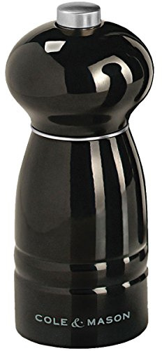 Cole & Mason Precision Grind 12 cm Windsor Black Gloss Beech Wood Salt Mill