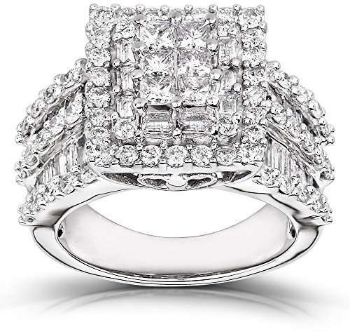 Kobelli Diamond Engagement Ring 2 carats (ctw) in 14K Gold, Size 10