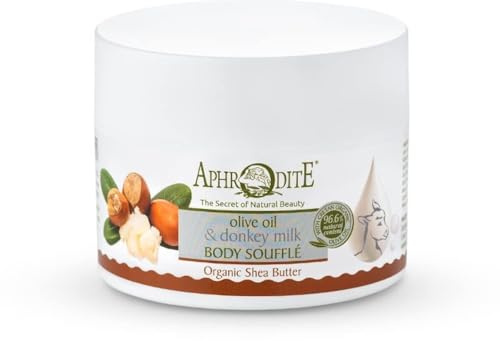 Aphrodite Jugendelixier Body Butter Soufflé - Straffende Körpercreme extrem mit Eselsmilch zur Wiederherstellung der Feuchtigkeit der Haut & als Körperpflege Damen - Körperlotion (200 ml)