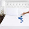Richair - Coprimaterasso in cotone, Cotone, bianco, 100 x 200 cm