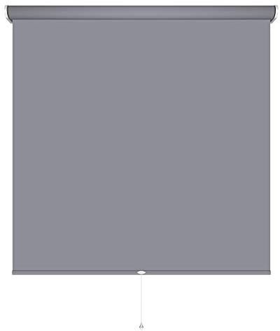Fenster Rollo Springrollo Mittelzugrollo 14 Farben Breite 62 bis 202 cm Länge 180 cm Bedienung Mittelzug Stoff blickdicht lichtundurchlässig verdunkelnd abdunkelnd (102 x 180 cm / Dunkelgrau, Grau)