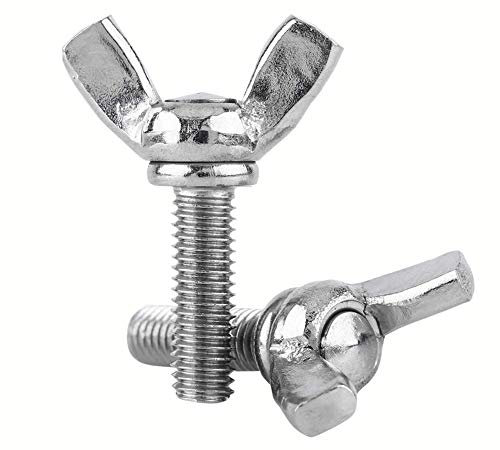DOJA Industrial | Flügelschrauben M6 x 20 mm | PACK 25 | Handflügelschraube | Hochwertige Stahlschrauben | Flügelbolzen Daumen | Flügelgewinde Einfach zu verwenden und anzuwenden