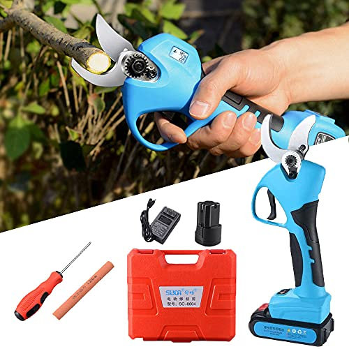 Forbici e Cesoie per Potatura, Forbice Potatura a Batteria, Secateur e Cesoie per Potatura Elettrica, Forbici Giardinaggio Fai da Te Strumento Cordless Professionale per Albero Albero da Frutta