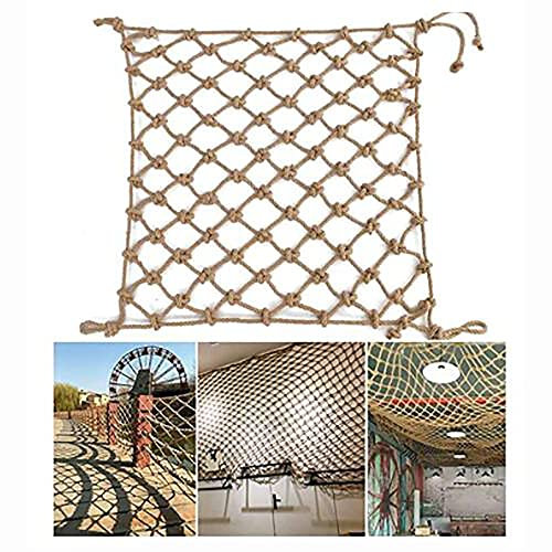 Yimihua Kletternetz, Outdoor-Seilnetz Erwachsene Kinder Kletternetz zum Netzen Frachtnetz Kletterseil Leiter Sportnetz5x8m(Size:3 * 3M(10 * 10ft))
