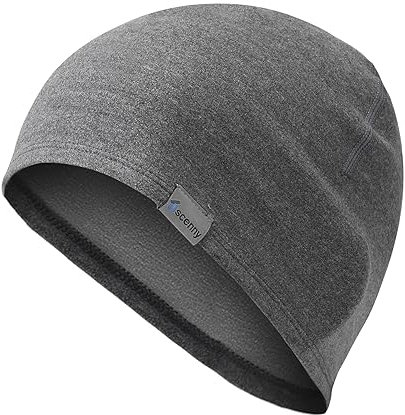 Oscenny Laufmütze Herren Damen,Superleicht Weich Warm Nur 1mm Dicke Sport Mütze Thermofleece zum Laufen,Joggen,Ski,Radfahren,Klettern,Motorrad Herbst Winter