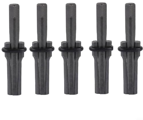 Paquete de 5 cuñas de cuña y plumas de 18 mm para hormigón, mármol, granito, piedra, piedra, herramientas manuales