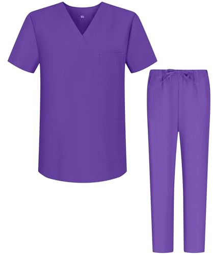MISEMIYA - Uniformi Unisex Set Camice – Uniforme Medica con Maglia e Pantaloni Uniformi Mediche Camice Uniformi sanitarie - Ref.6801-6802