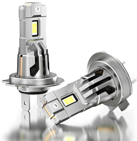 Fastcar H7 LED Lampadin 1 8000LM 6 000 K, Automotive Lampadina H7 LED abbegliant och anabbagliant DC12 V 1:1 Mini Design Fari Auto Bianco..