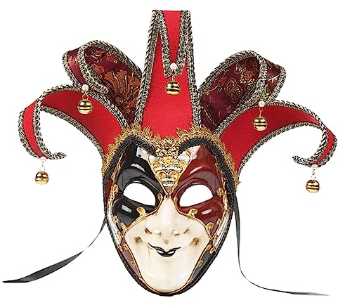 SHERCHPRY 1Stk Retro-Clown-Maske Rollenspielkostüm Halloweenkostüm neuheit halloween Cosplay-Masken Narrenkostüm Clownmaske für Erwachsene Maskerade-Maske Clown Jahrgang bilden Venedig