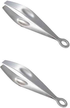 Amosfun 2 Pinzas De Espina De Pescado De Acero Inoxidable Pinzas De Hueso Pinzas De Espina De Pescado Extractor De Espina De Pescado Pinzas De Pescado Alicates De Espina De Pescado