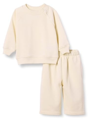 Amazon Essentials Unisex - Bimbi 0-24 Completo Felpa e Pantaloni Sportivi French Terry