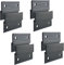 10 pares de ganchos franceses de tacos franceses, 2 pulgadas, barra en Z de aluminio resistente, montaje en pared, para colgar espejos y marcos de fotos (negro, 10 pares)