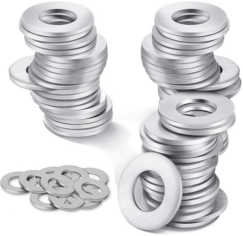 Eupdd 100 Rondelles Métal Inox M10×15×1mm Fixation en Acier Inoxydable pour Gonds de Porte et Charnières