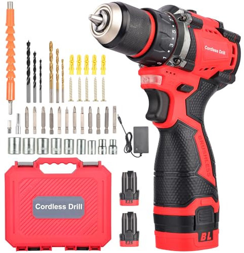 Set di attrezzi per trapani a batteria, avvitatore elettrico, sistema professionale, per la riparazione a mano, set di attrezzi di base