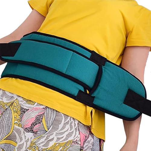 Qiyuting Cinturón de seguridad para cama, dispositivo de protección de sistema de seguridad para el cuidado de ancianos, jaula enrollable personal suave, cinturón de protección de sujeción de cama
