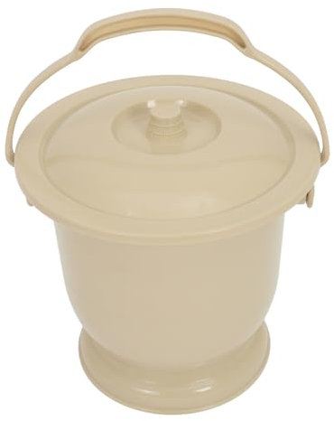 Holibanna Orinal Portátil Con Asa y Tapa 1 Unidad Cubo De Orinal Plástico Para Mujeres Embarazadas Niños Ancianos Prevención De Salpicaduras Uso Cama Paciente Práctico