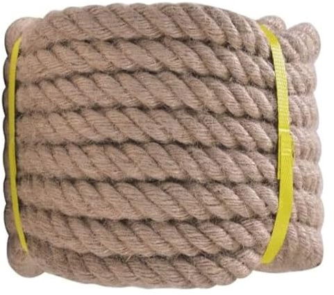 KRXSOBNV, Cordes de Chanvre de 28mm, Corde de Jute à 4 Plis, décoration de Jardin de Guerre Solide,Corde de Jute(28MM 10M)