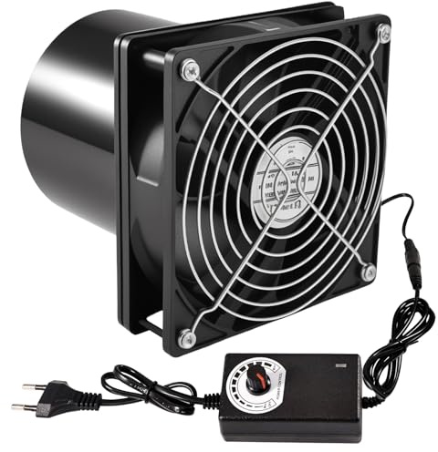 Joycabin Rohrventilator 100mm Abluftventilator Rohrlüfter mit Geschwindigkeitsregler, Rohrventilator Hitzebeständig Lüfter Leise Rauchabzug Ventilator für Küchen,WC,Garage,Gewächshaus,Luftzirkulation