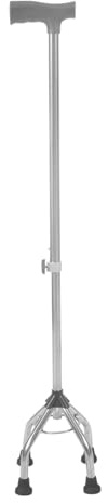 Rutschfester Gehstock mit Vierfüßigem Ständer aus Aluminiumlegierung | Ergonomisches Design, Leichte Ausführung, Outdoor Gehstock mit Starker Griffkraft